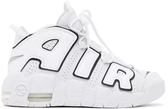 Серые детские кроссовки Nike Kids More Uptempo Big
