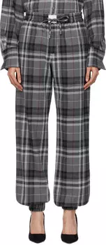 Серые длинные брюки The Attico