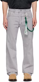 Серые длинные рабочие джинсы Song for the Mute