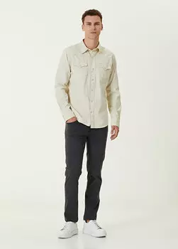 Серые джинсовые брюки 7 For All Mankind