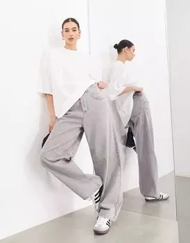 Серые джинсовые джинсы с завышенной талией ASOS EDITION Sydney