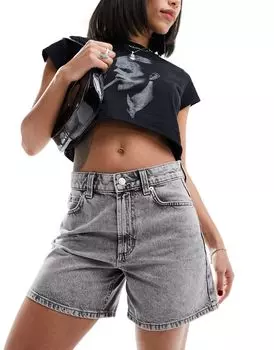 Серые джинсовые шорты ASOS DESIGN