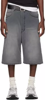 Серые джинсовые шорты Stack LU'U DAN