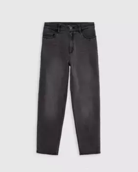 Серые джинсы для девочки «мама» IKKS