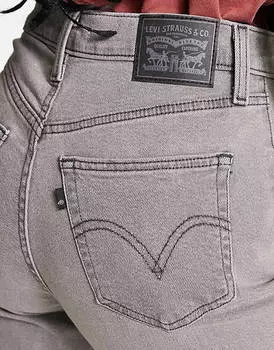 Серые джинсы для мамы с завышенной талией Levi's