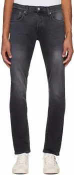 Серые джинсы Grim Tim Tim Nudie Jeans