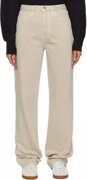 Серые джинсы на молнии Дымчато-серый TOTEME