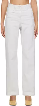 Серые джинсы прямого кроя LOW CLASSIC