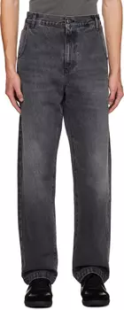 Серые джинсы прямого кроя mfpen