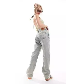 Серые джинсы прямого кроя в стиле 90-х Levi's 501