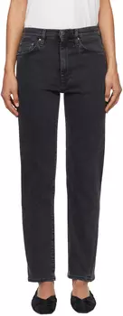 Серые джинсы с перекрученным швом TOTEME