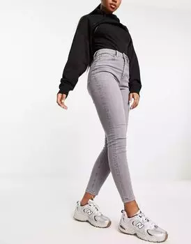 Серые джинсы скинни ASOS Ultimate