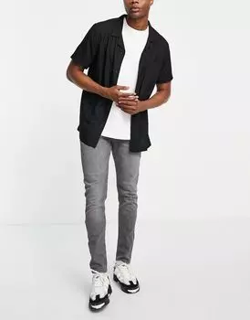 Серые джинсы скинни DTT