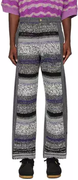 Серые джинсы со вставками VITELLI