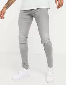 Серые джинсы суперскинни French Connection