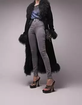 Серые джинсы Topshop Joni