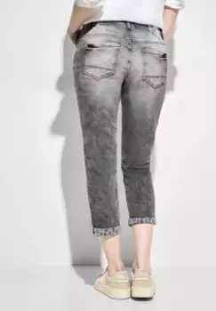 Серые джинсы узкого кроя Cecil, цвет Mid Grey Used Wash