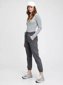 Серые джоггеры на кулиске Gap, цвет grey
