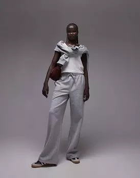 Серые джоггеры прямого кроя Topshop