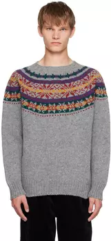 Серые фрагменты светлого свитера Howlin'