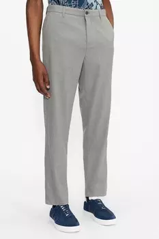 Серые гладкие брюки из камвольной ткани Julian Ted Baker, серый