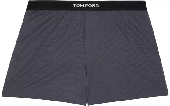 Серые хлопковые боксеры TOM FORD, темно-серый