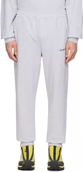 Серые хлопковые брюки для отдыха Helmut Lang