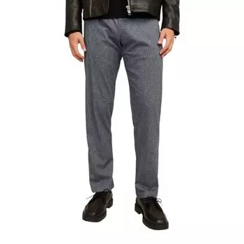 Серые хлопковые джинсы и брюки Jack & Jones