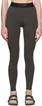 Серые хлопковые леггинсы Essentials