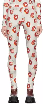 Серые хлопковые леггинсы Undercover