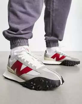 Серые и красные кроссовки New Balance XC72