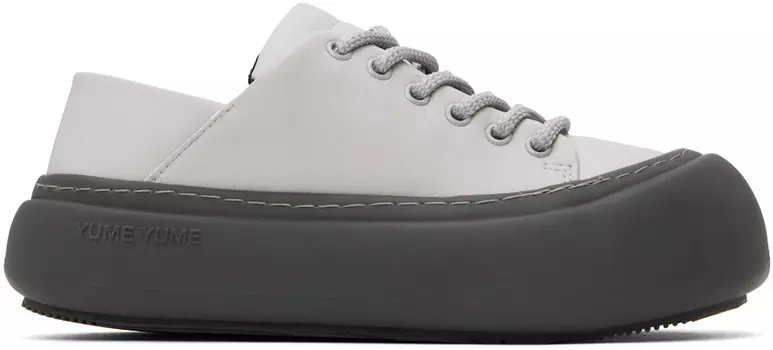 Серые кеды Goofy YUME YUME, Grey vegan leather