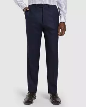 Серые классические мужские классические брюки Mirto, темно-синий