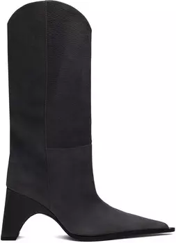 Серые ковбойские сапоги Bridge Coperni