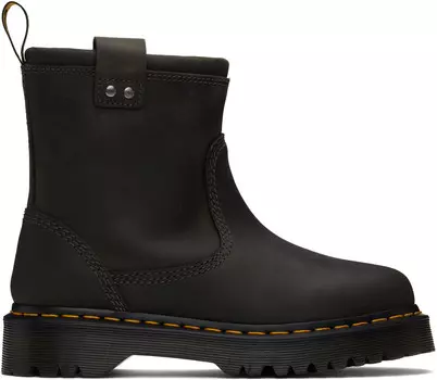Серые кожаные байкерские ботинки Anistone Lo Dr. Martens