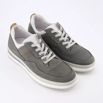 Серые кожаные кроссовки Igi & Co