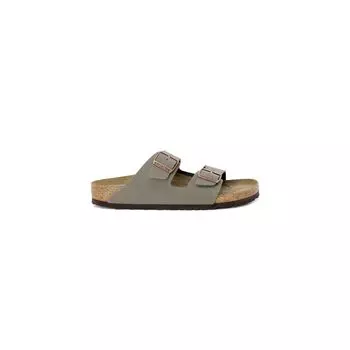 Серые кожаные сандалии Birkenstock