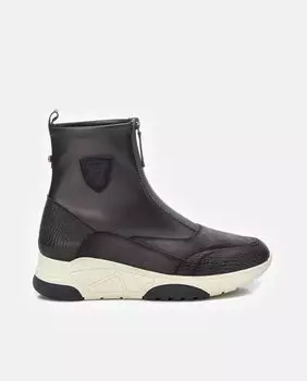 Серые кожаные женские ботильоны Carmela, серый