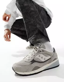 Серые кроссовки для бега Saucony Shadow 6000
