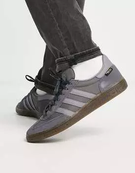 Серые кроссовки Handball Spezial с резиновой подошвой adidas Originals