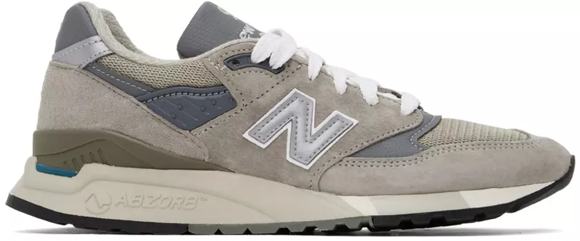 Серые кроссовки Made In USA 998 Core New Balance