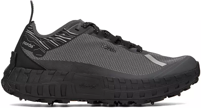 Серые кроссовки norda 001 G+ Spike