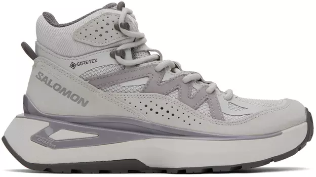 Серые кроссовки Odyssey ELMT Mid GTX Salomon