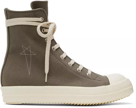 Серые кроссовки Porterville Sneaks Rick Owens DRKSHDW, Dust/Pearl/Milk/Milk