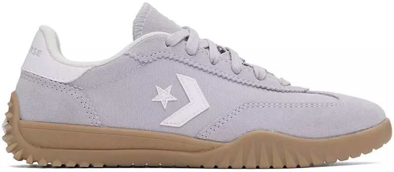 Серые кроссовки Run Star Trainer Low Top Converse, Ghost town/White/Egret