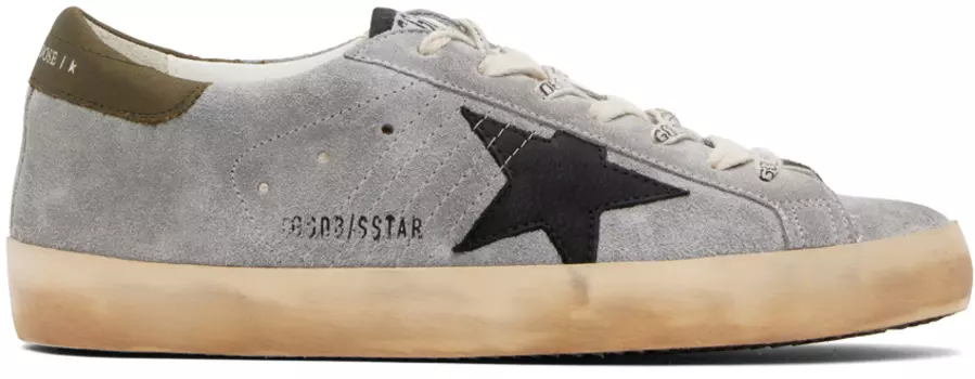 Серые кроссовки Super Star Golden Goose