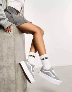 Серые кроссовки Vans Old Skool Stackform