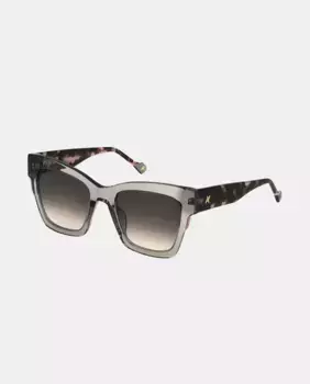 Серые квадратные женские солнцезащитные очки из ацетата Yalea, серый