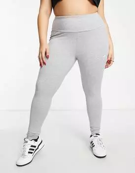 Серые леггинсы adidas Originals Plus adicolor
