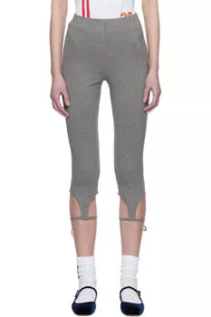 Серые леггинсы-капри Kijun